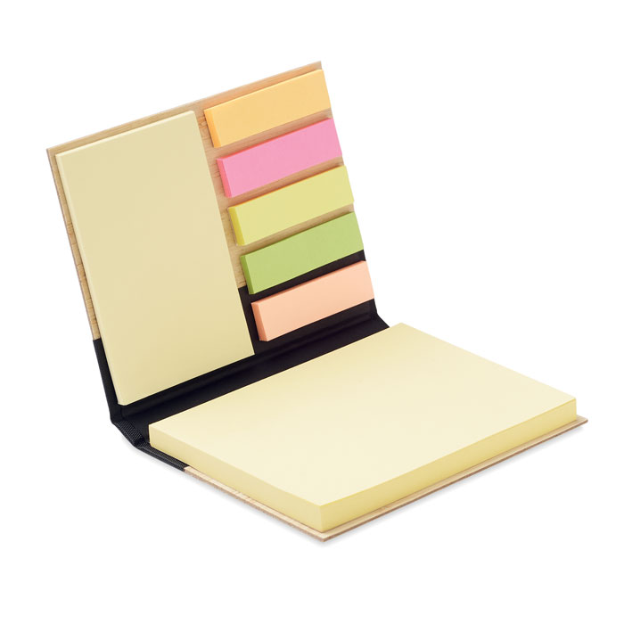 Sticky notes met bamboe cover